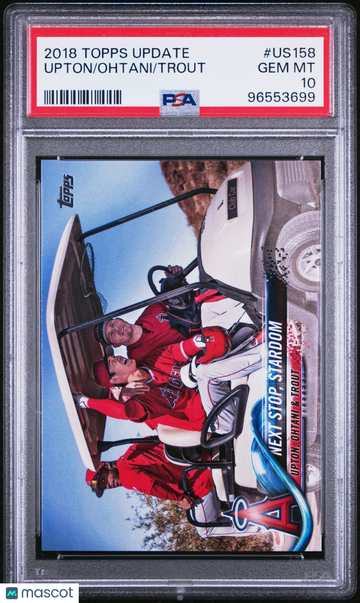 2018 Topps Update Ohtani Trout Upton #US158 PSA 10