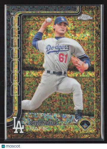 2023 Topps Gilded Collection Chrome Chan Ho Park #14 Gold Etched Foil Trading Card Los Angeles Dodgers