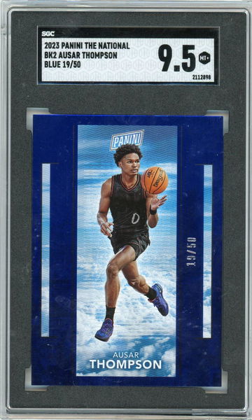 2023 Panini The National Ausar Thompson #BK2 Blue /50 SGC 9.5