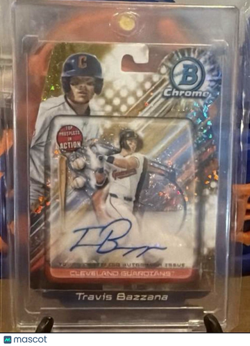 2024 Bowman Draft Travis Bazzana #BIA-TB Gold Mini-Diamond Refractor Parallel/Variety Rookie Insert