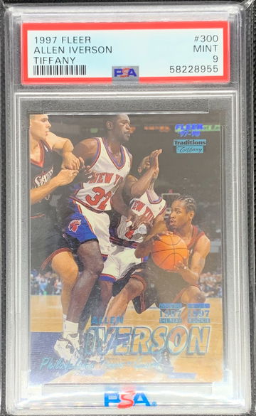 1997 Fleer Allen Iverson Tiffany PSA 9 MINT