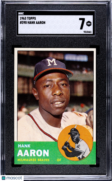 1963 Topps Hank Aaron #390 SGC 7