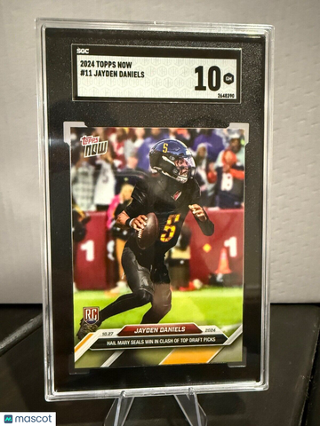 2024 Topps Now Jayden Daniels #11 [Base] Rookie Base Set SGC 10