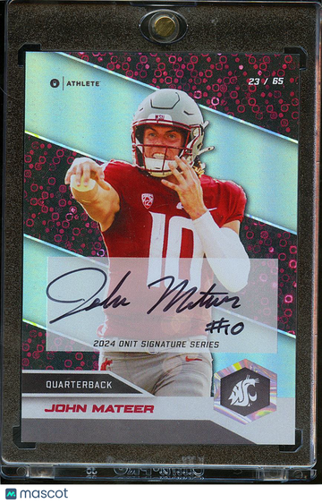 2024 ONIT Signature Series John Mateer #S-9 Pink Circles /65