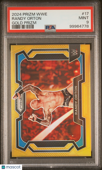 2024 Panini Prizm WWE Randy Orton #17 Gold PSA 9