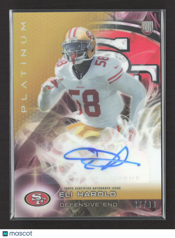 2015 Topps Platinum Eli Harold #AR-EH 07/99 RC Auto