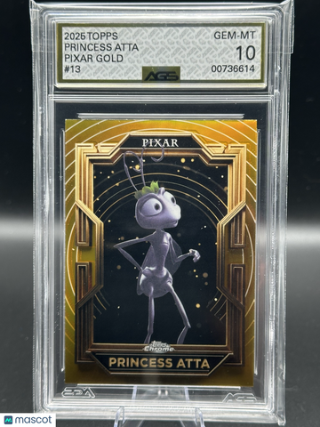2025 Topps Chrome Pixar GOLD AGS 10