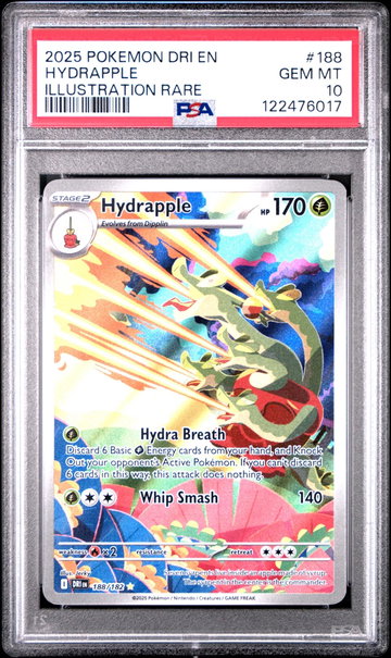 2025 Pokemon Scarlet and Violet Destined Rivals Illustration Rare Hydrapple #188 PSA 10