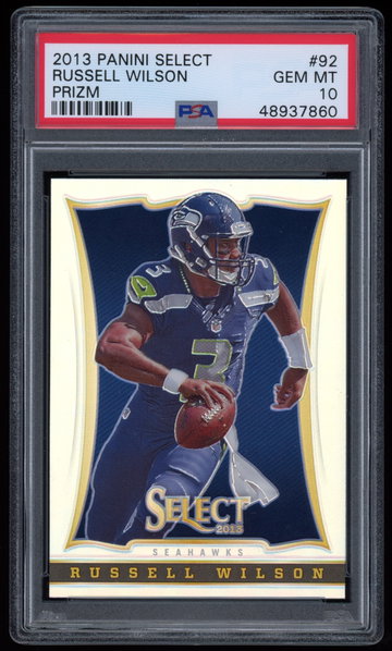 2013 Panini Select Russell Wilson Prizm PSA 10