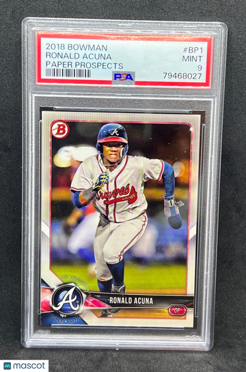 2018 Bowman Ronald Acuna #BP1 PSA 9
