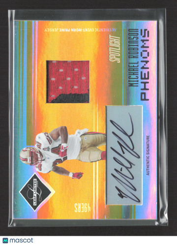 2006 Leaf Limited Phenoms Spotlight Michael Robinson #280 Authentic Event-Worn Prime Jersey