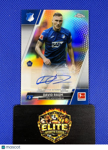 2022 Topps Chrome Bundesliga David Raum #BCA-DR Chrome Refractor RC