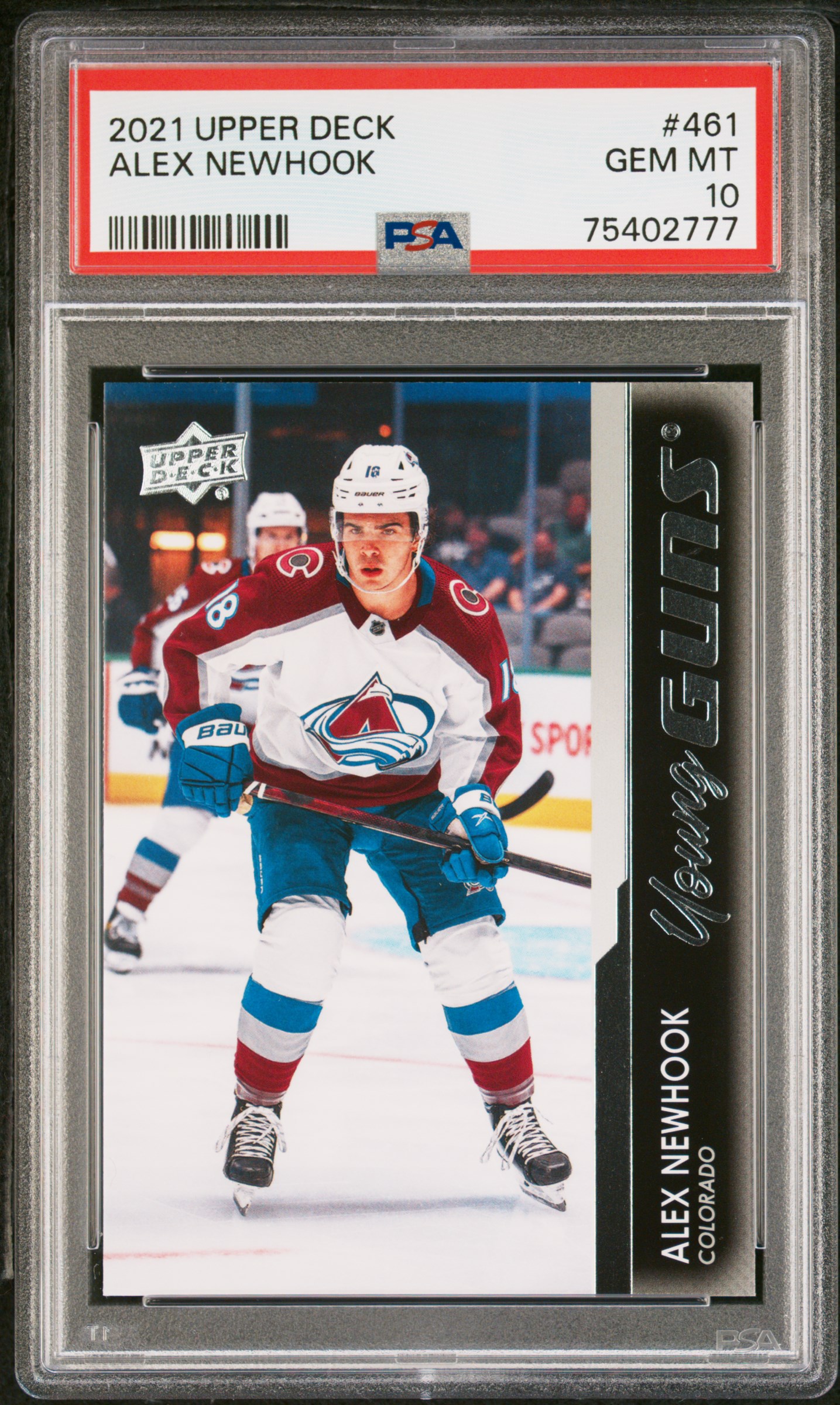 2021-2022 Upper Deck Alex Newhook #461 PSA 10