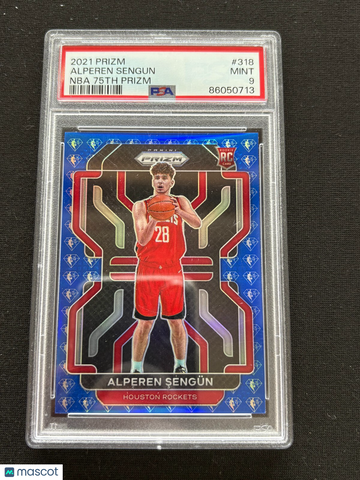 2021 Panini Prizm Alperen Sengun #318 Prizm Rookie PSA 9