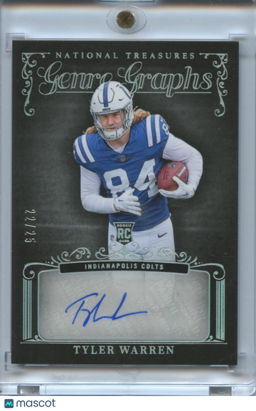 2025 Tyler Warren Rookie Panini Authentic