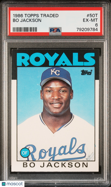 1986 Topps Traded Bo Jackson #50T PSA 6