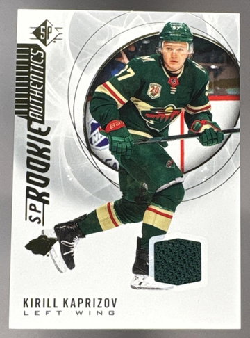 2020 Upper Deck Kirill Kaprizov #129 Jersey Patch Rookie RC