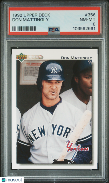 1992 Upper Deck Don Mattingly #356 PSA 8