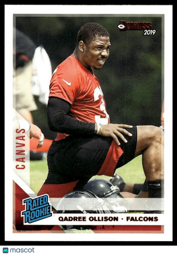 2019 Donruss Qadree Ollison #349 Rated Rookies Canvas RC