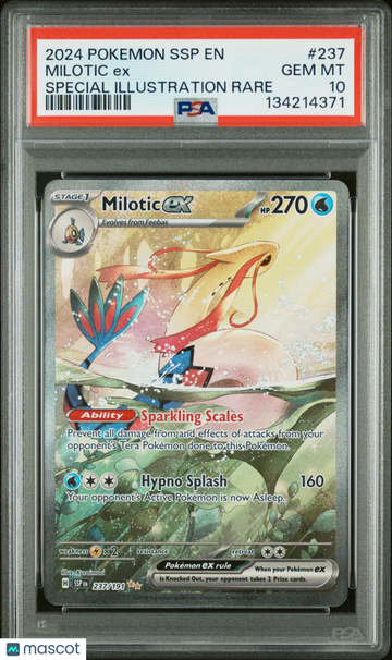 2024 Pokemon Surging Sparks Milotic ex Special Illustration Rare PSA 10 #237/191