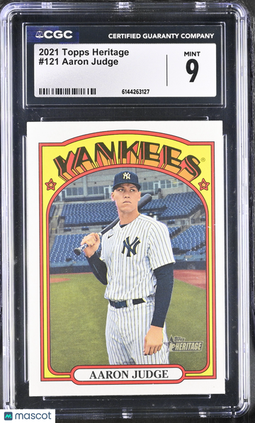 2021 Topps Heritage Aaron Judge #121 CGC 9