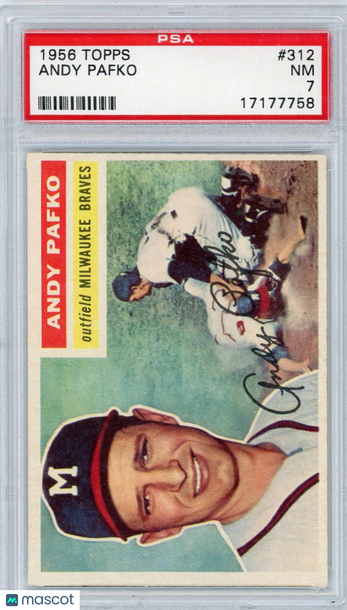 1956 Topps Andy Pafko #312 PSA 7