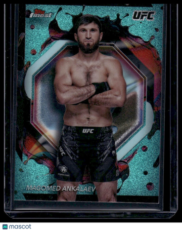 2024 Topps Finest UFC Magomed Ankalaev #246 Aqua Glitter Refractors