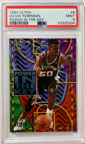 1994 Ultra David Robinson Power in the Key PSA 9 #8 POP 4