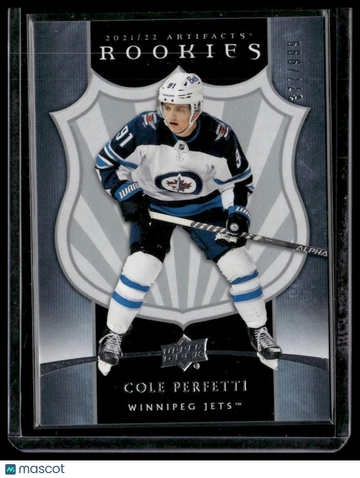 2021-22 Upper Deck Artifacts Cole Perfetti #7 2005-06 Retro Rookies SN