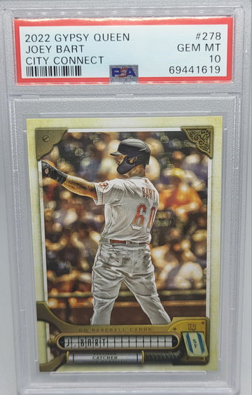 2022 Gypsy Queen #278 Joey Bart City  Connect SSP Gem Mint PSA 10