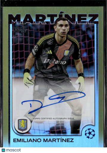 2025 Topps UEFA Club Competitions Emiliano Martínez #A-EM /50 Authentic Autograph