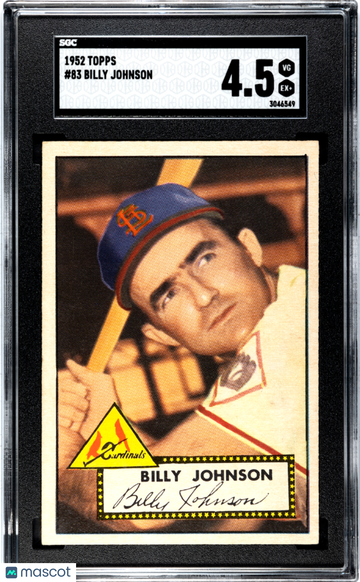 1952 Topps Billy Johnson #83 SGC 4.5