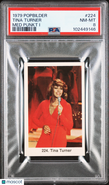 1979 Popbilder Popbilder Med Punkt I Tina Turner #224 PSA 8