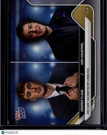 2025 Topps Now Basketball Kon Knueppel Cooper Flagg #CFKK