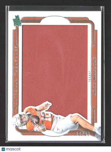 2025 Panini National Treasures Collegiate Rated Prospect Arch Manning #SIL-AMG /96 Memorabilia