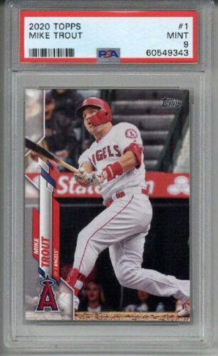 2020 TOPPS #1 MIKE TROUT BASEBALL CARD LOS ANGELES ANGELS PSA 9 LOW POP