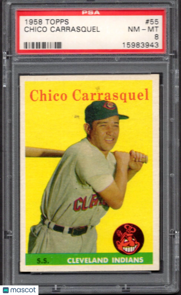 1958 Topps Chico Carrasquel #55 PSA 8