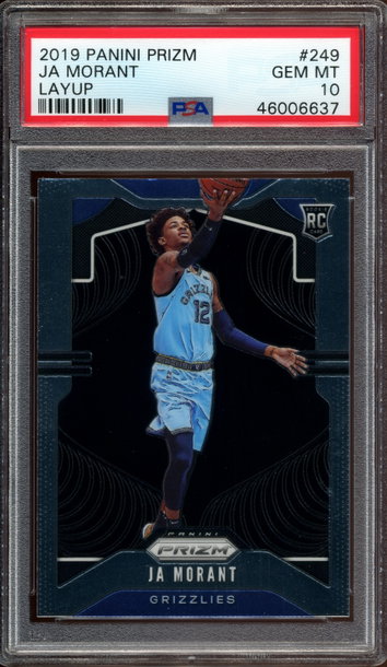 Ja Morant 2019 Panini Prizm Variation Layup SP PSA 10