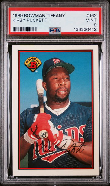 1989 Bowman Tiffany Kirby Puckett #162 /6000 PSA 9