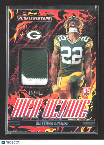 2025 Panini Rookies & Stars High Octane Matthew Golden #HOM-MGN /49 RC Memorabilia