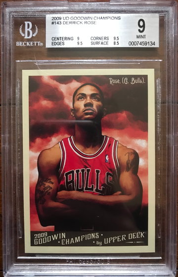 2009 Upper Deck Goodwin Champions Derrick Rose BGS 9