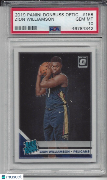 2019 Panini Donruss Optic Zion Williamson #158 PSA 10