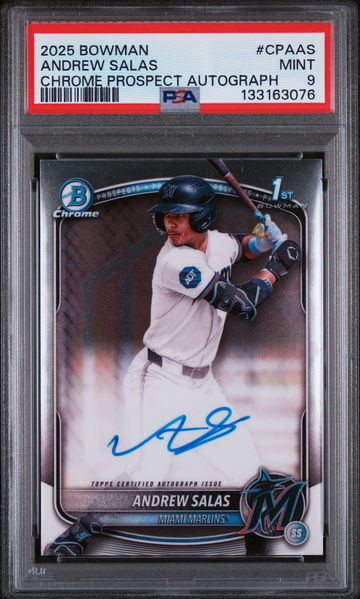 2025 Bowman Chrome Andrew Salas #CPA-AS PSA 9