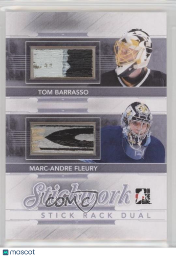 2013-14 In the Game Stickwork - Stick Rack Dual - Silver Tom Barrasso Marc-Andre Fleury #SRD-02 Silver