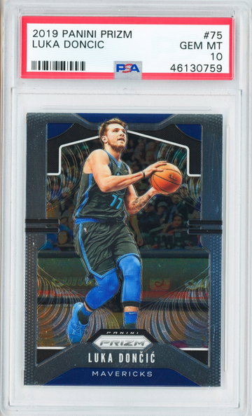 2019-20 Panini Prizm Luka Doncic #75 PSA 10