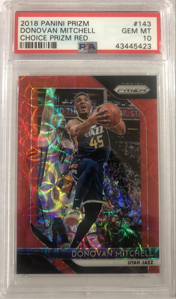 2018 Donovan Mitchell Prizm Choice Red #/88