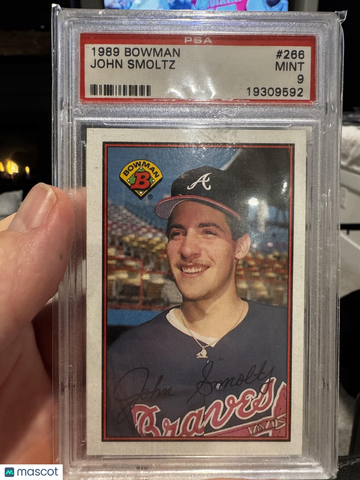 1989 Bowman John Smoltz #266 PSA 9 RC PSA 9