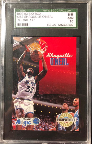 Shaquille O'Neal 1992-93 Skybox RC Rookie SP SGC 98 10