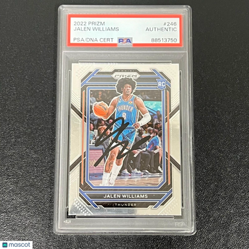 2022 Panini Prizm Jalen Williams #246 PSA A Auto A