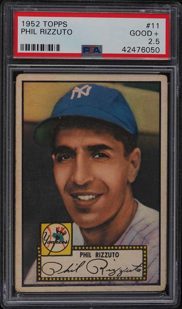 1952 Topps Baseball Phil Rizzuto #11 PSA 2.5 NICELY CENTERED!